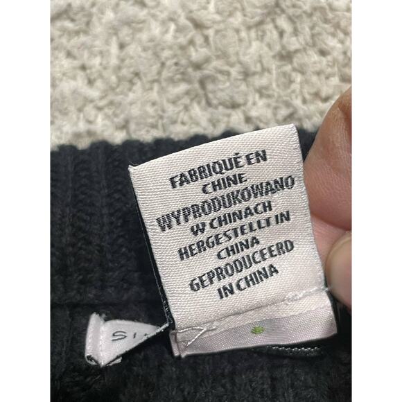 Sincerely Jules Sweater Womens Large Boxy Overized Orange Yellow Black ST18S268 - Picture 9 of 10